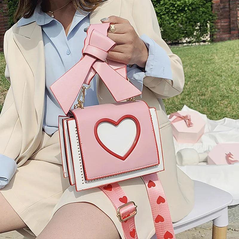 sweet heart crossbody bag