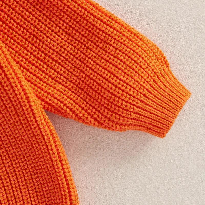 boo ghost knit kids crew sweater - basil boutique