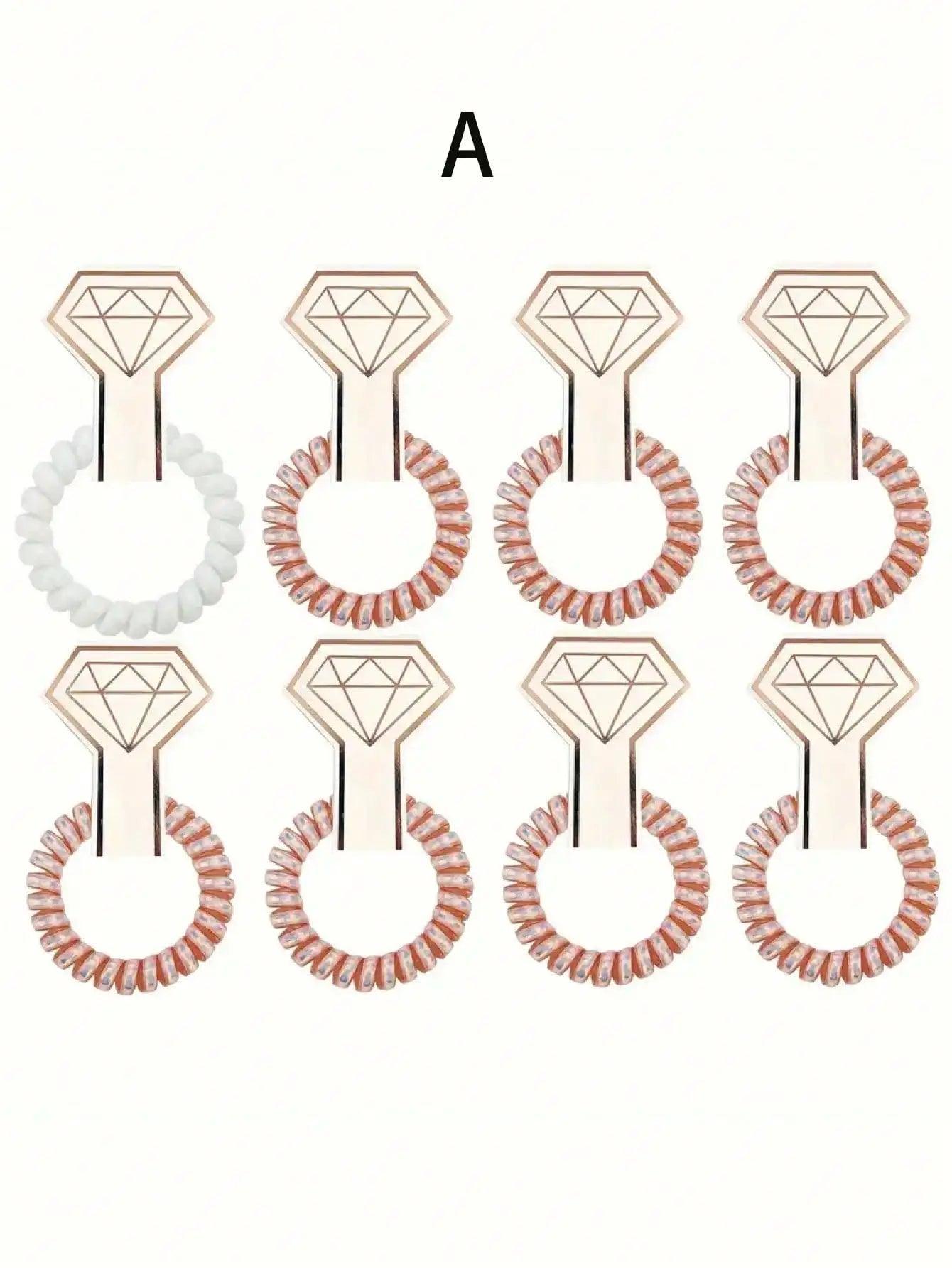 spiral hair tie ring