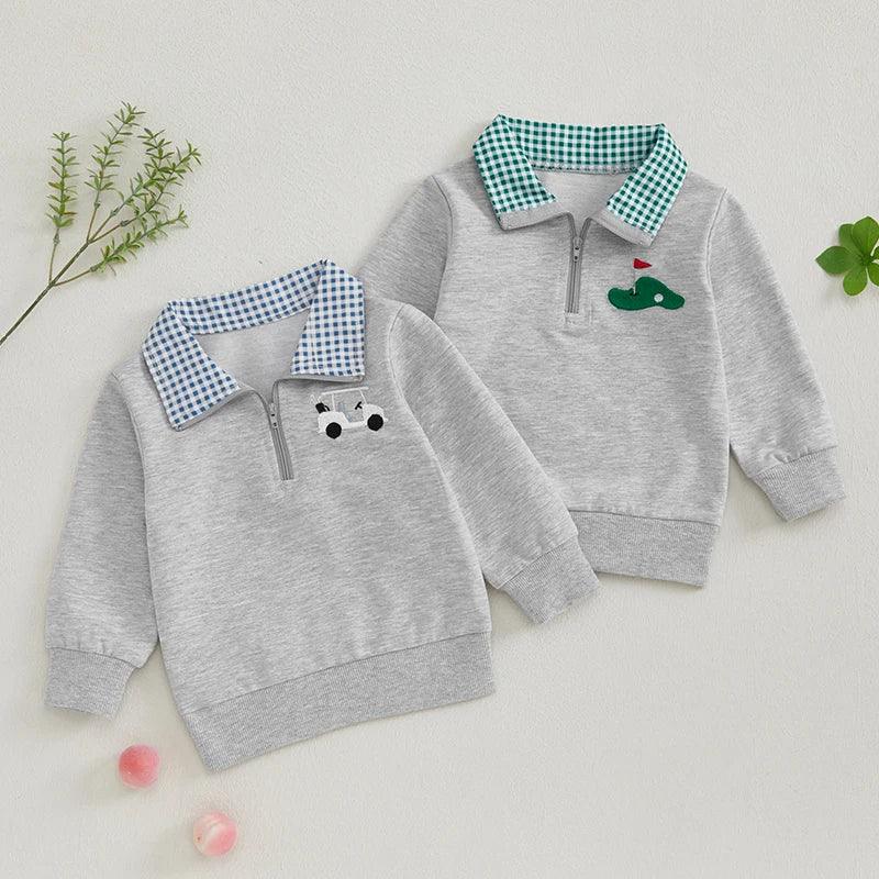 golf kids quarter zip sweatshirts