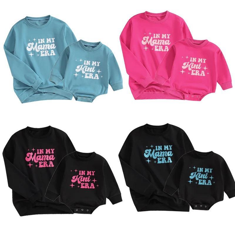 in my mama + mini era matching crew sweatshirts - basil boutique