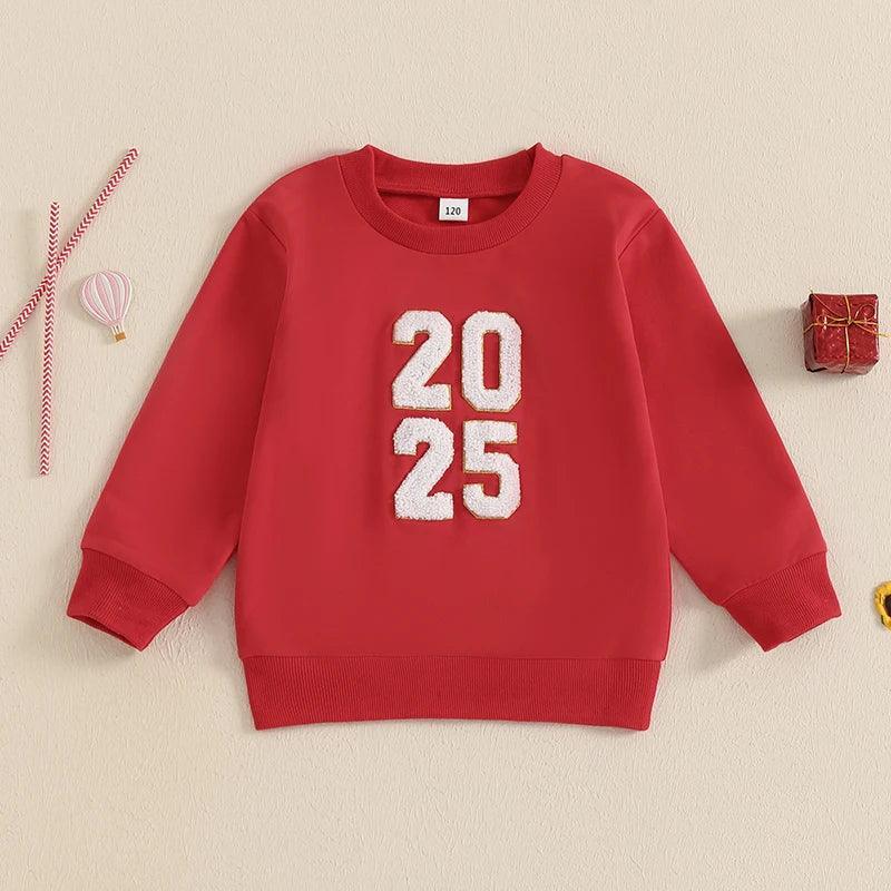 2025 new year kids crew sweatshirt