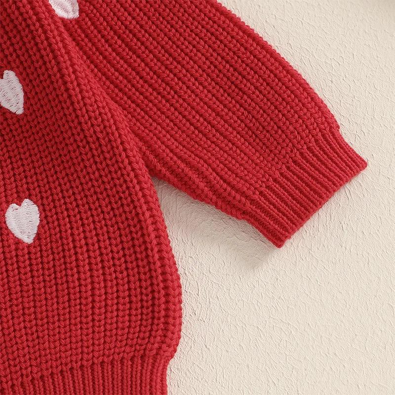 love is all you need kids knit crew sweater