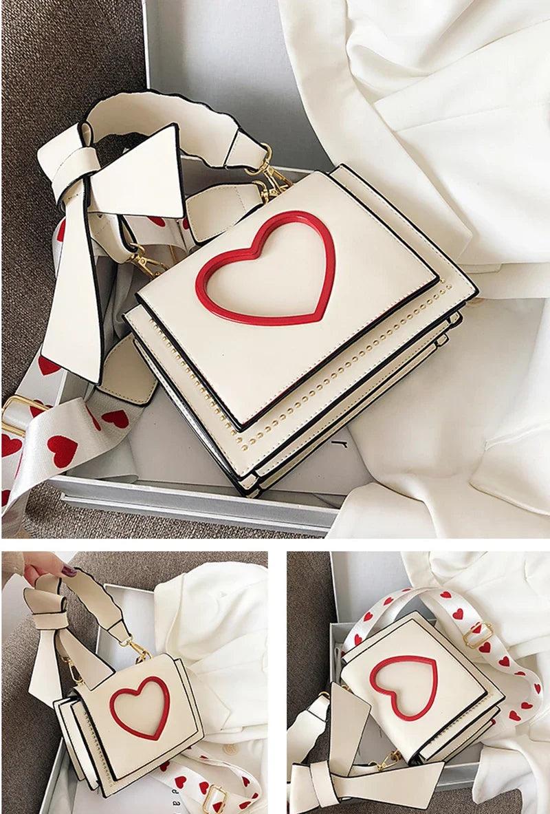 sweet heart crossbody bag