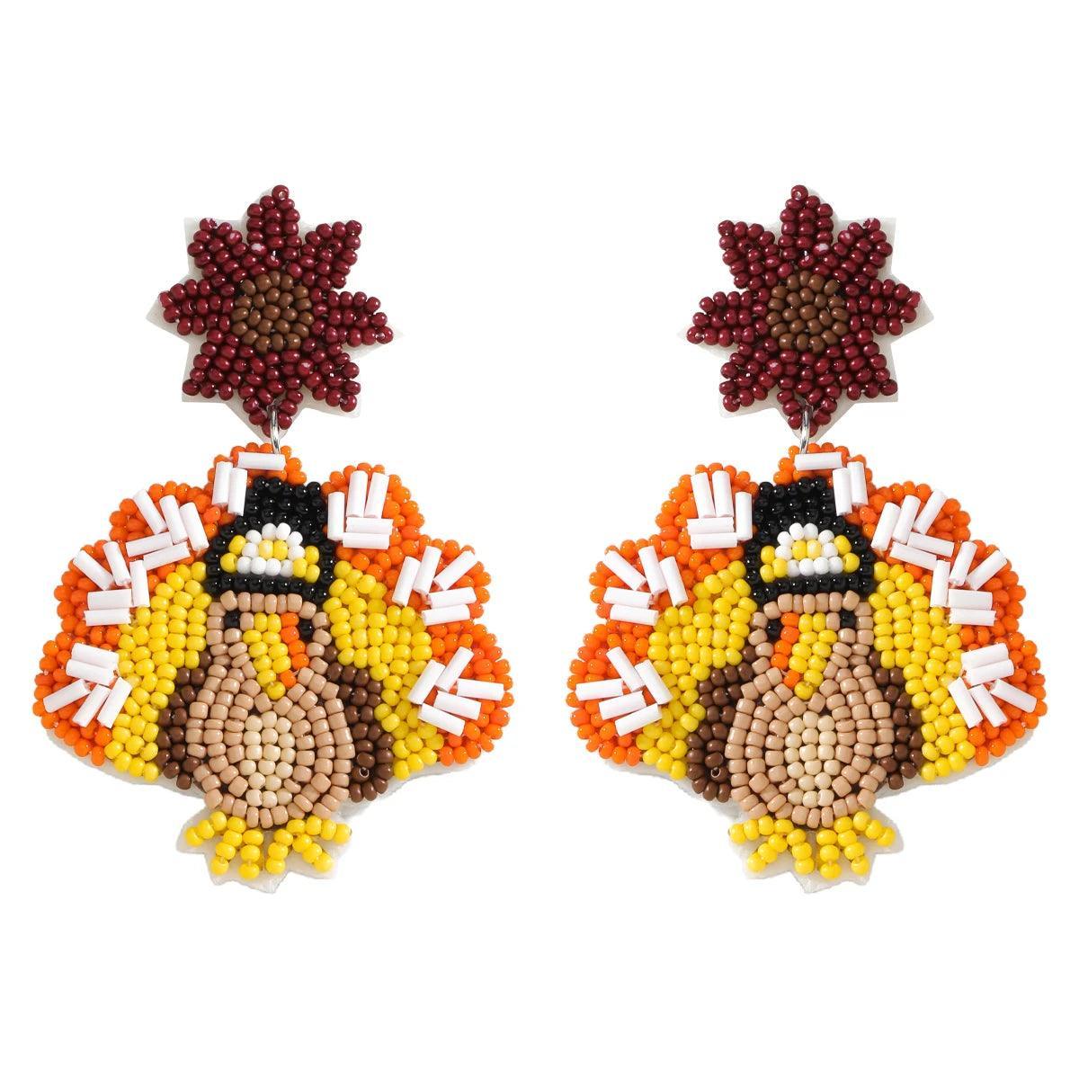 turkey beaded earrings - basil boutique