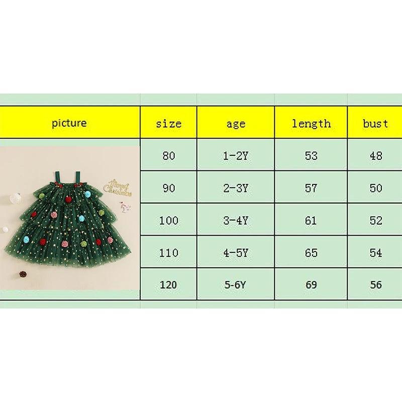 christmas tree kids dress - basil boutique