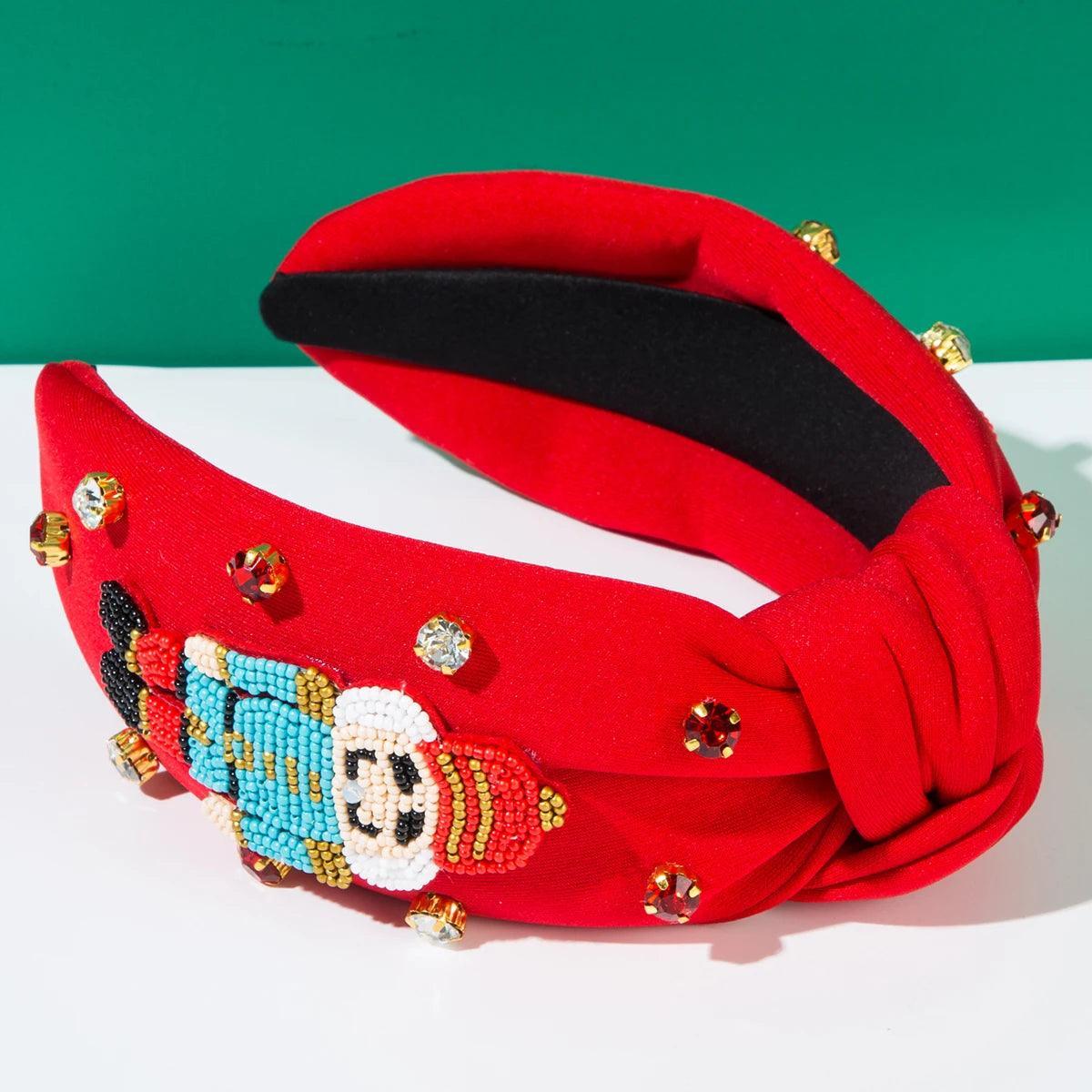 nutcracker beaded headband - basil boutique