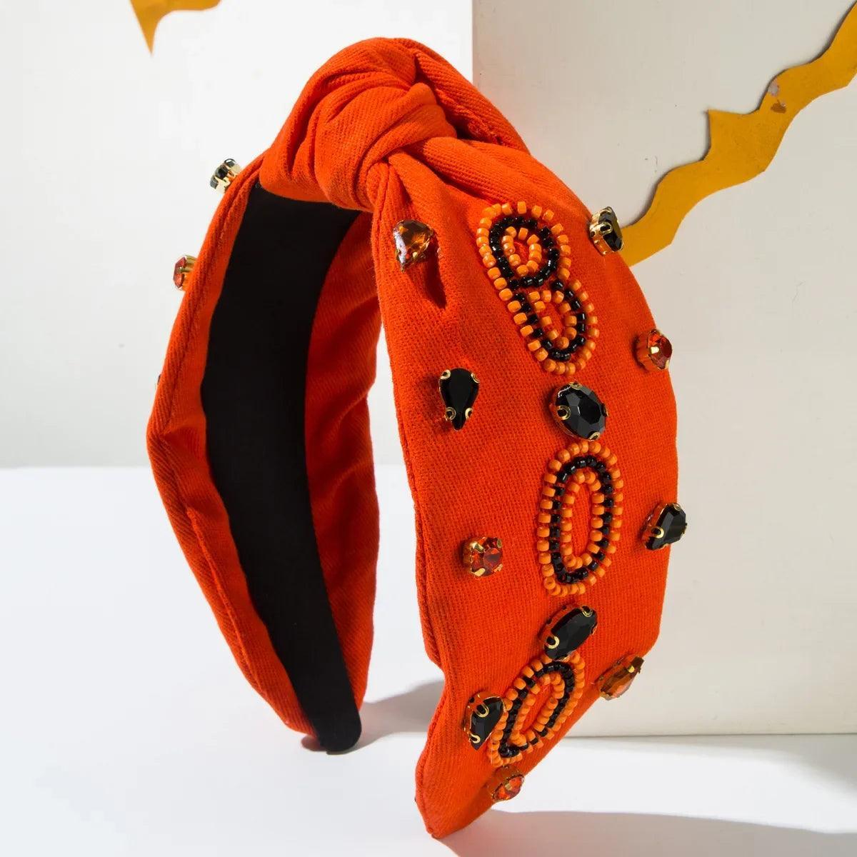 boo beaded headband - basil boutique