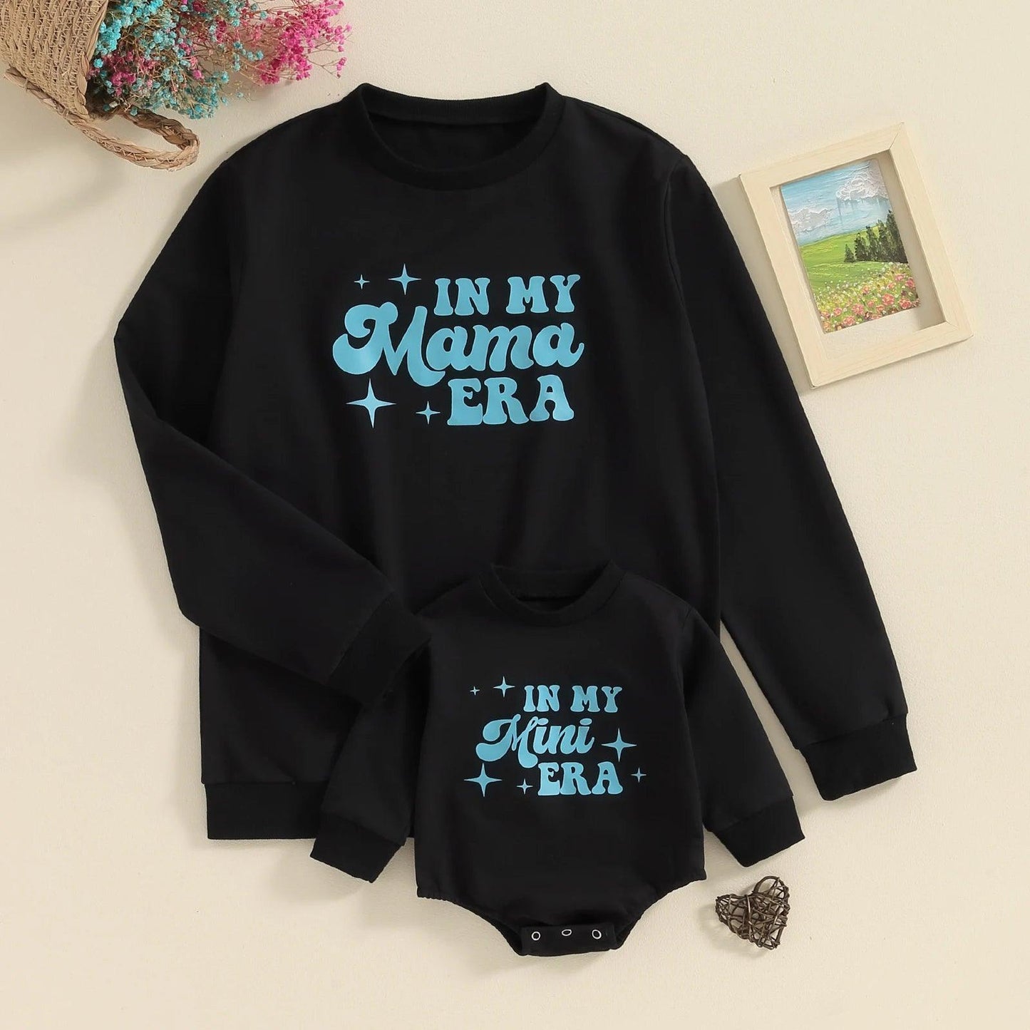 in my mama + mini era matching crew sweatshirts - basil boutique