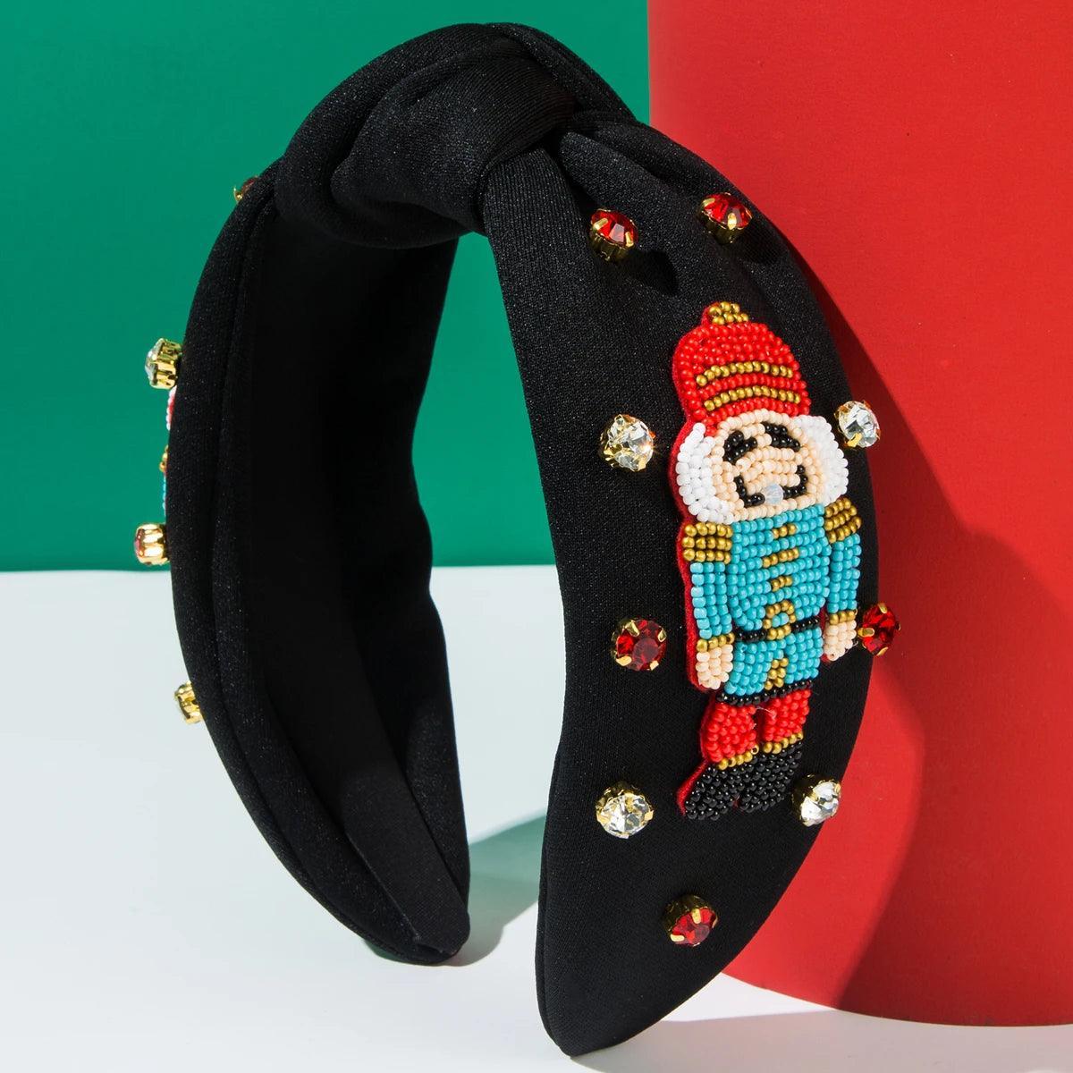 nutcracker beaded headband - basil boutique