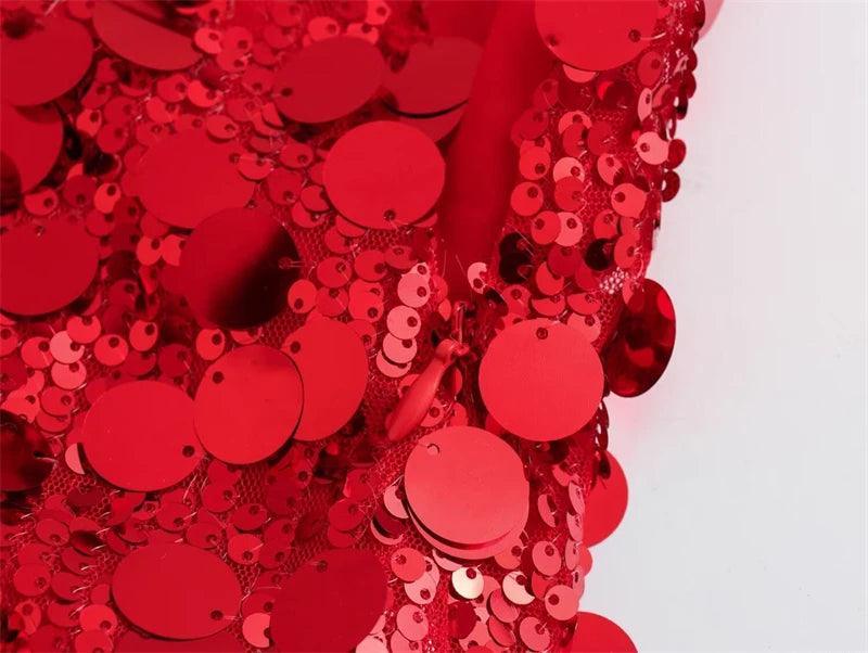 mixed sequin mini skirt - basil boutique