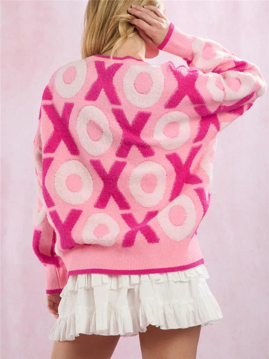 valentine's day knit crew sweaters