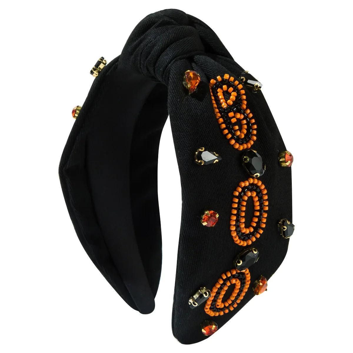 boo beaded headband - basil boutique