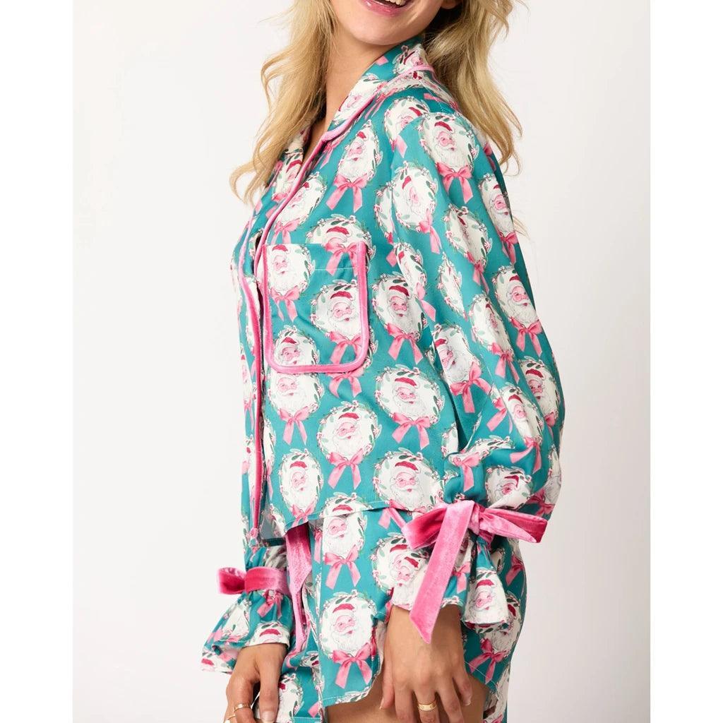 happy holidays pajams - basil boutique
