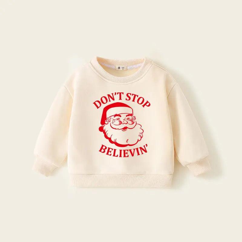 christmas carol kids crew sweatshirt - basil boutique