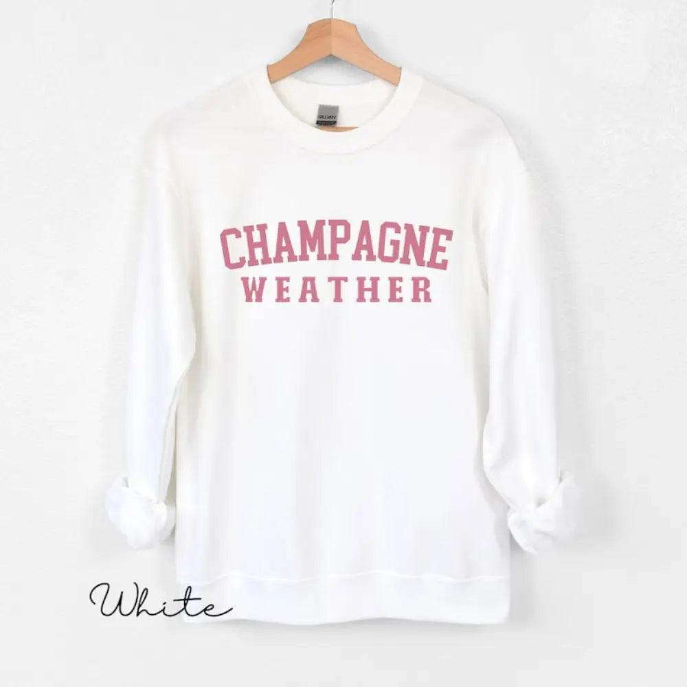 champagne weather crew sweatshirt - basil boutique