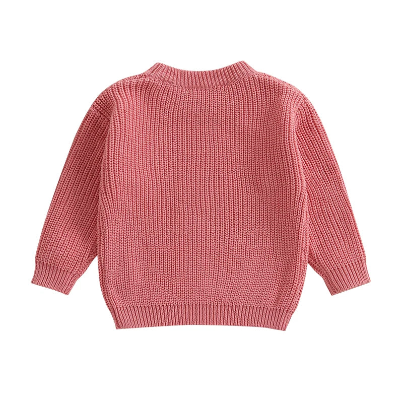 easter bunny knit kids crew sweater