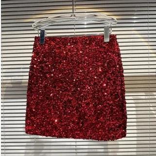fashion sequin mini skirt - basil boutique