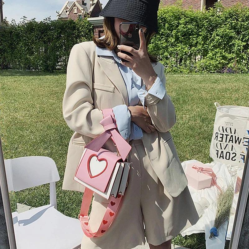 sweet heart crossbody bag