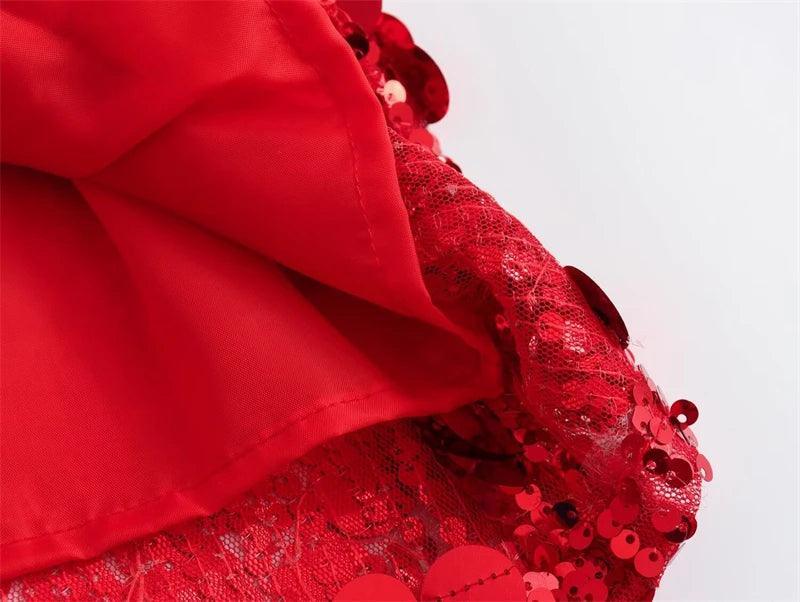 mixed sequin mini skirt - basil boutique