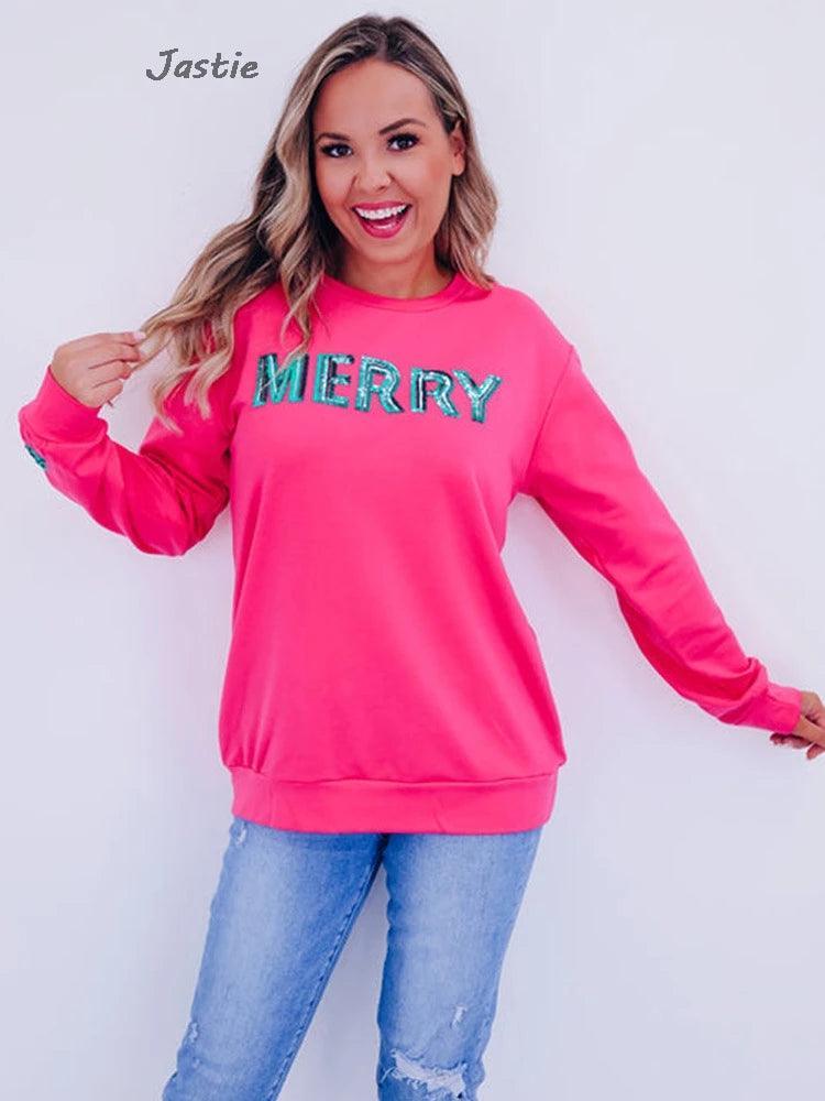 merry sequin long sleeve top - basil boutique