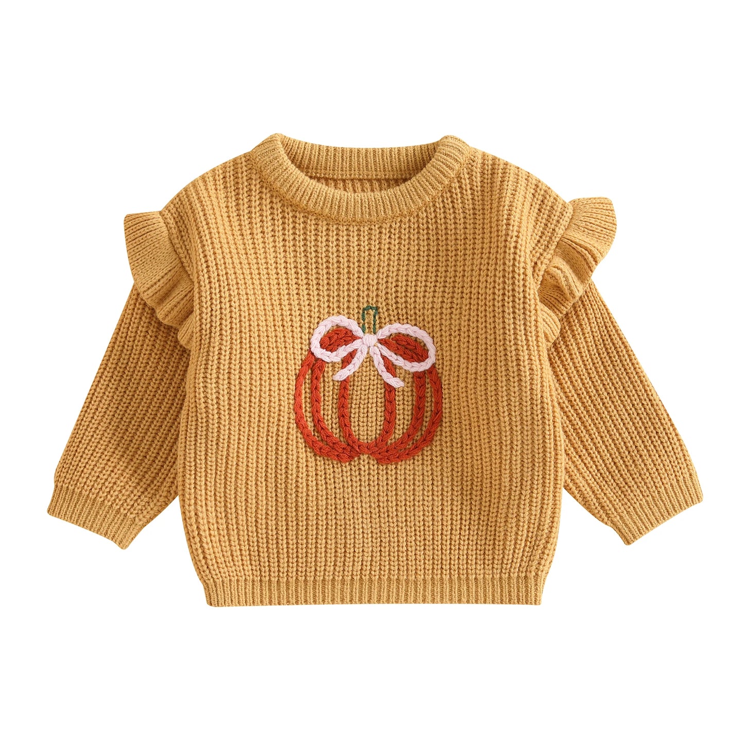 pretty pumpkin kids crew sweater