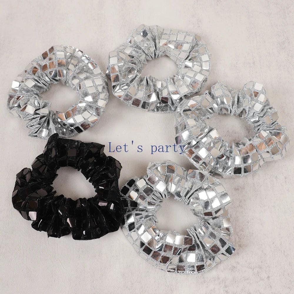 disco ball scrunchies - basil boutique