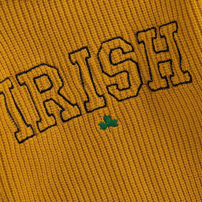irish varsity knit kids crew sweater
