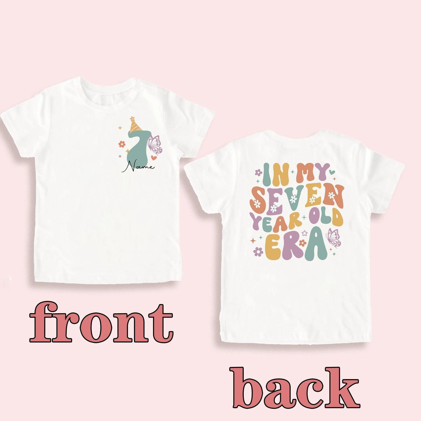 personalized kids birthday era t-shirt - basil boutique