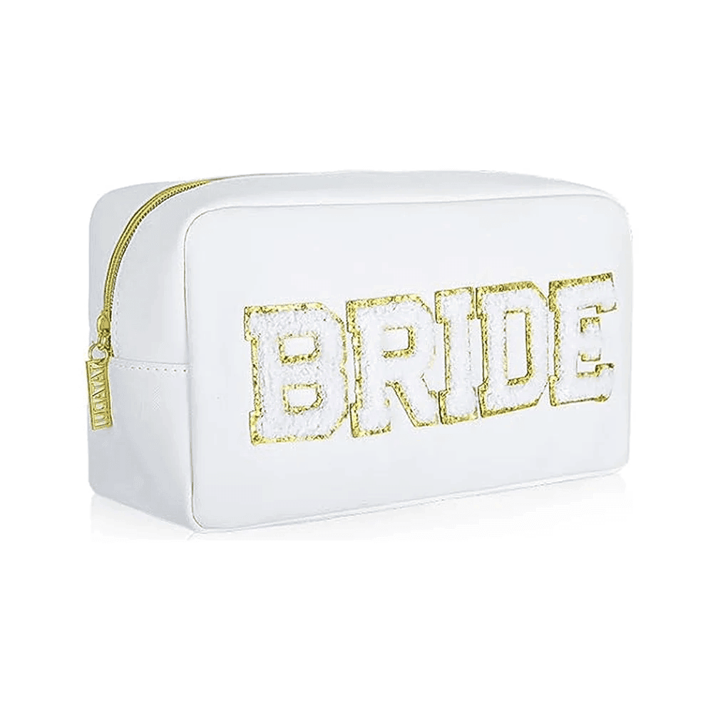 babe + bride patch cosmetic bags - basil boutique