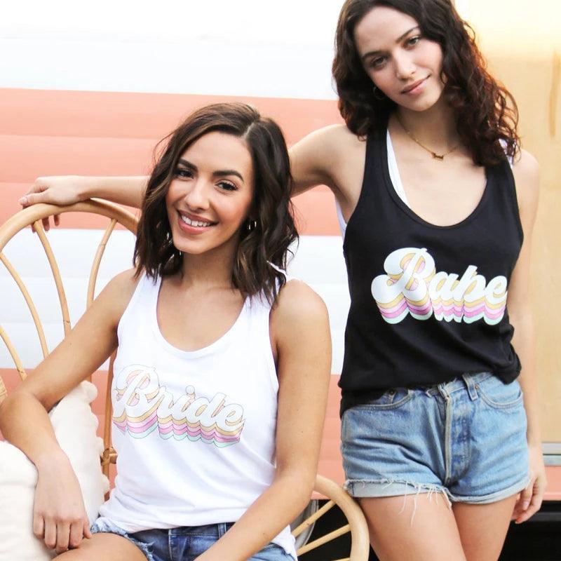 babe + bride retro tank tops - basil boutique