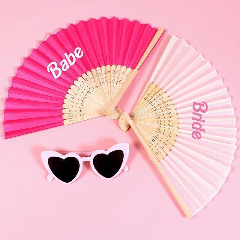 barbie babe bride hand fan basil boutique