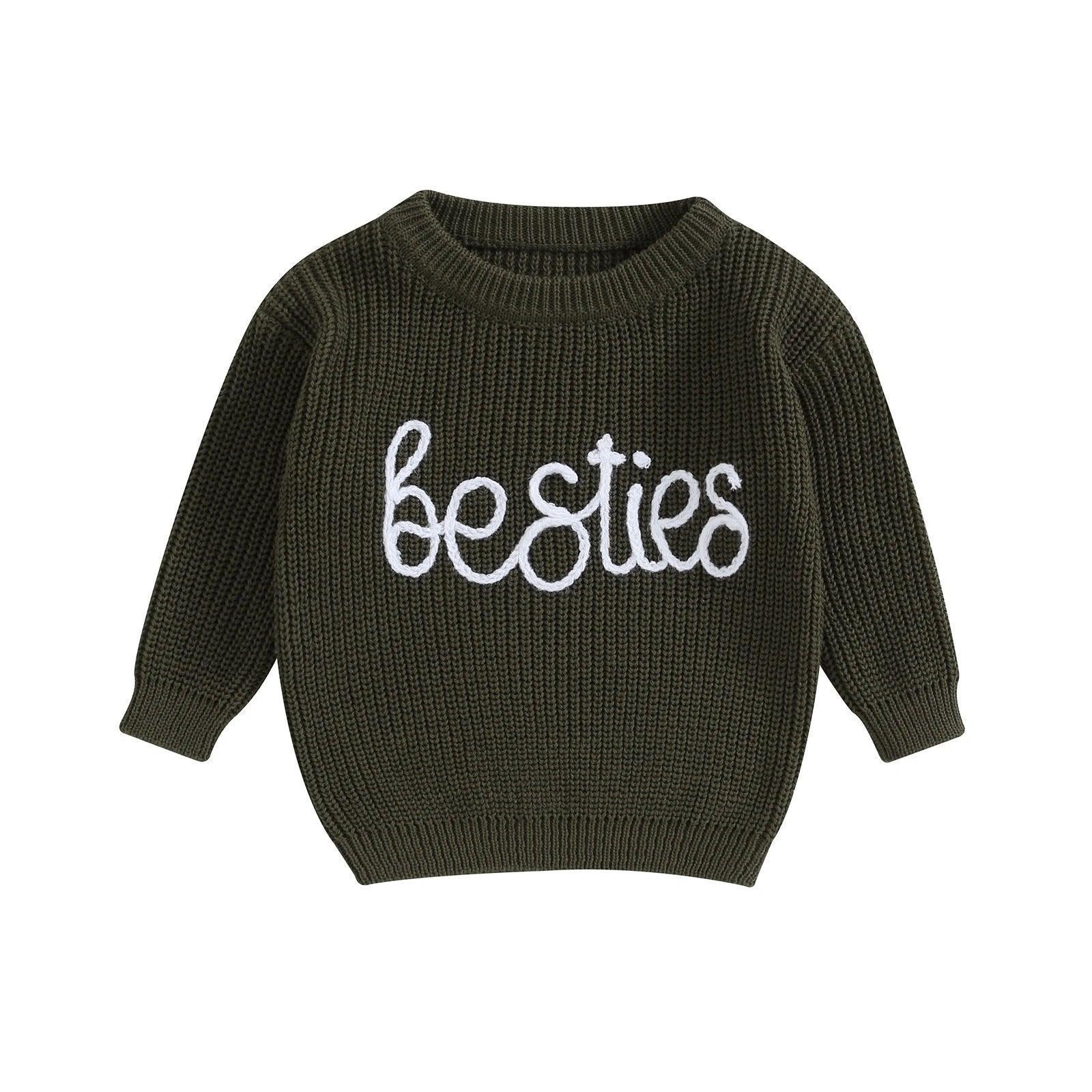 besties kids crew sweatshirt - basil boutique