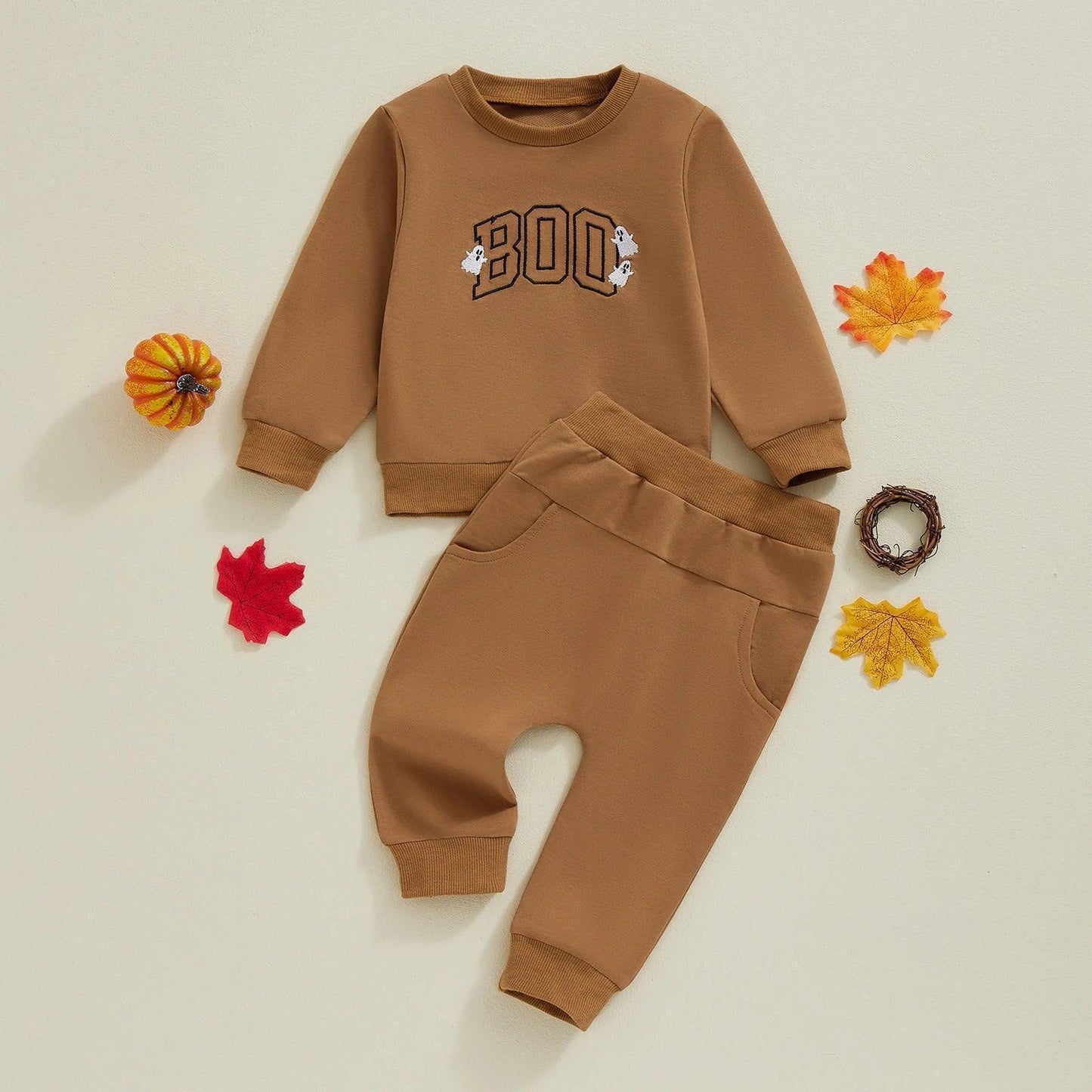 boo vintage kids outfit - basil boutique