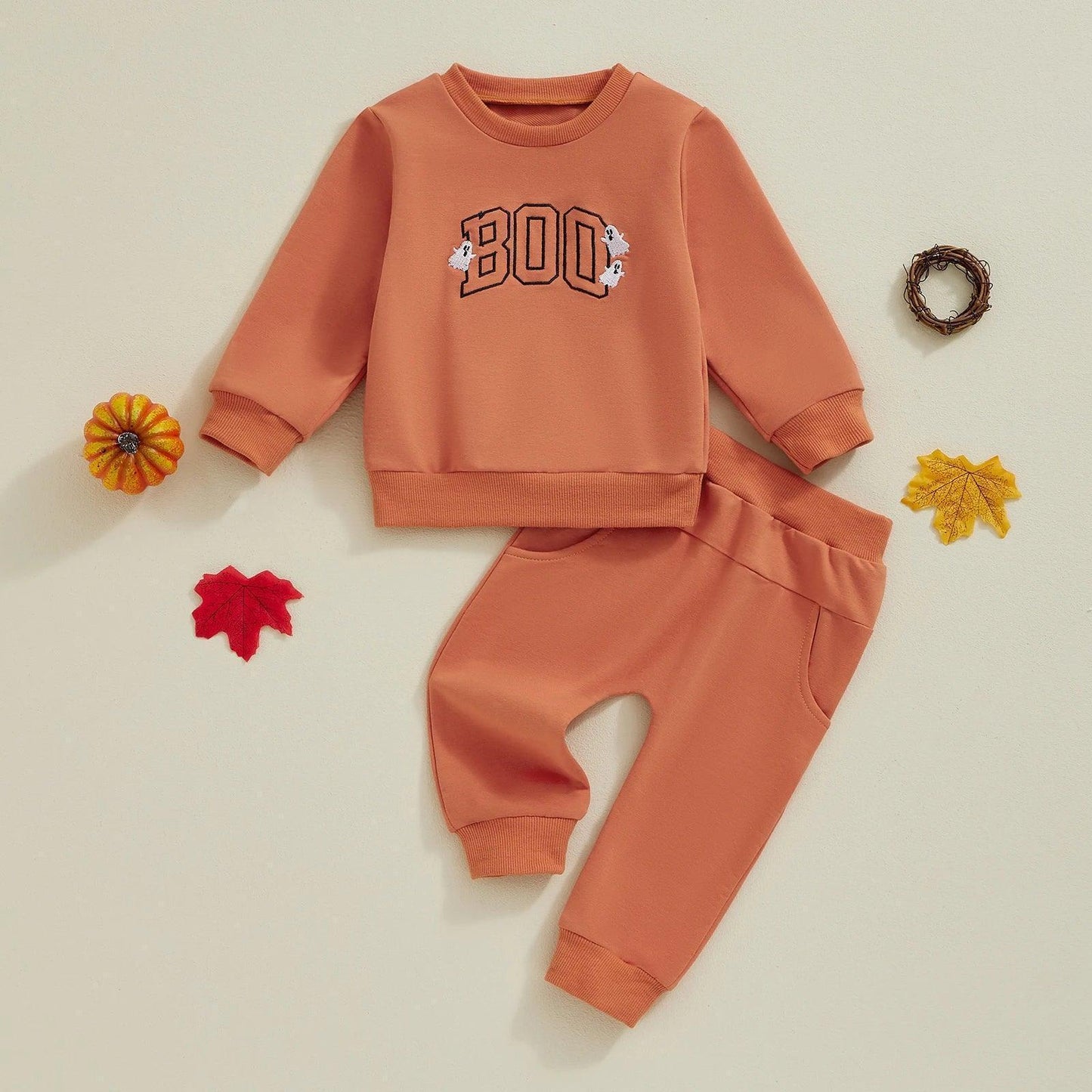 boo vintage kids outfit - basil boutique