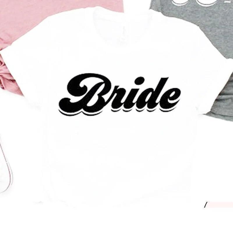 bridal party retro t-shirts - basil boutique