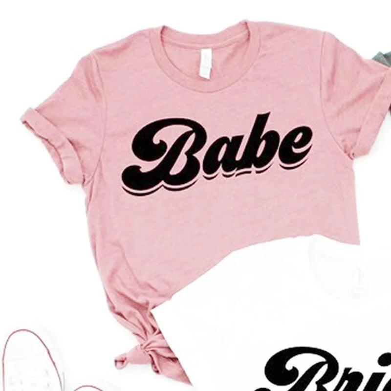 bridal party retro t-shirts - basil boutique