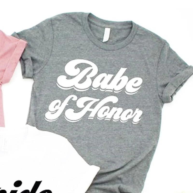 bridal party retro t-shirts - basil boutique