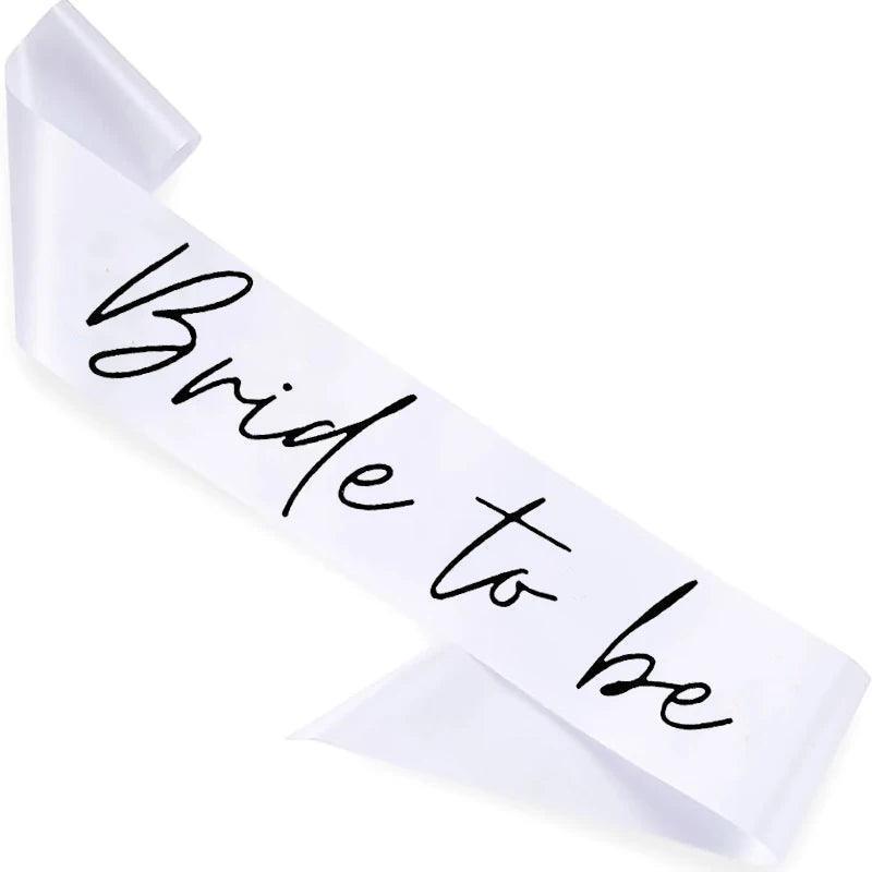 bridal party script sashes - basil boutique