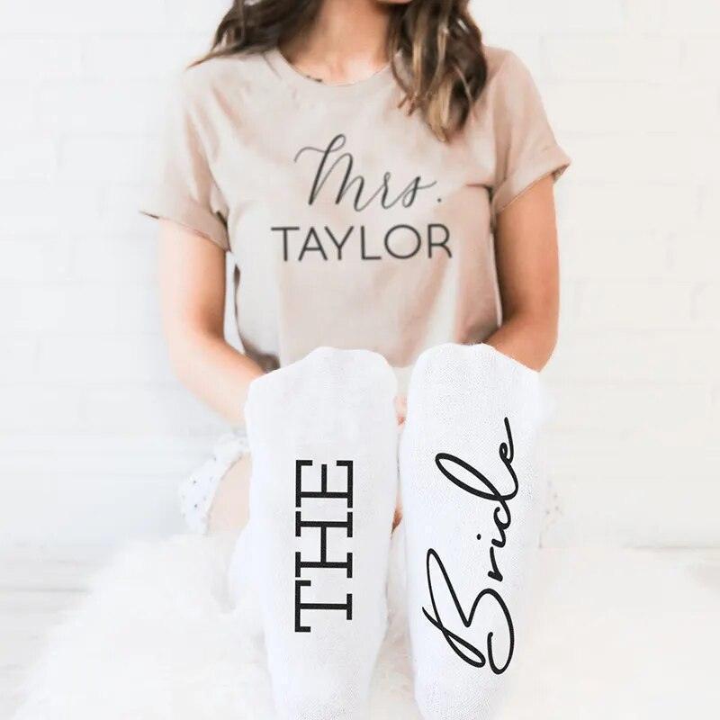 bridal party socks - basil boutique