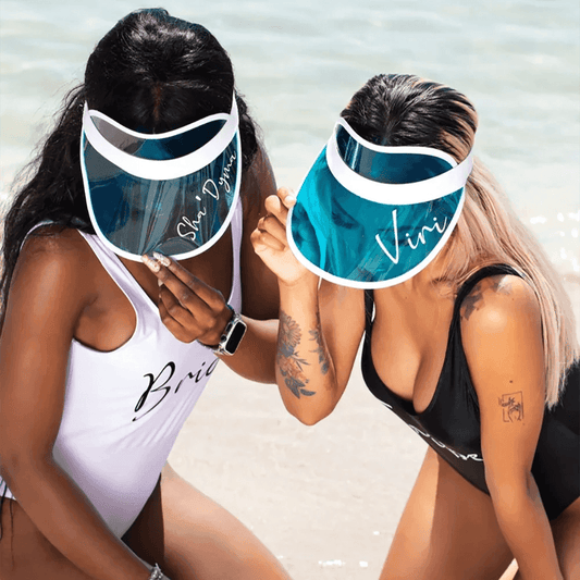 bridal party sun visors - basil boutique