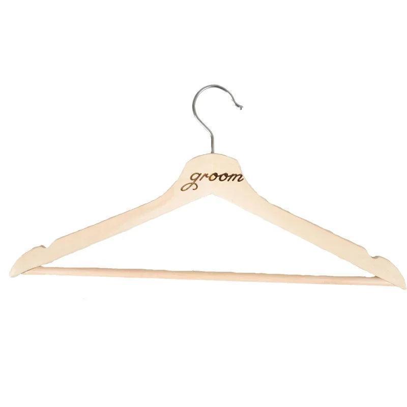 bridal party wooden hangers - basil boutique