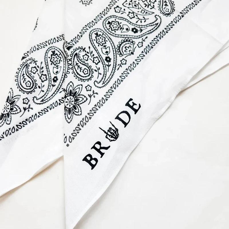 bride + bridesmaid gothic bandana - basil boutique