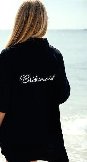 bride + bridesmaid swimsuit cover ups - basil boutique