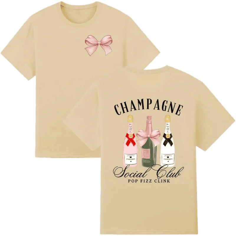 champagne social club t-shirt - basil boutique