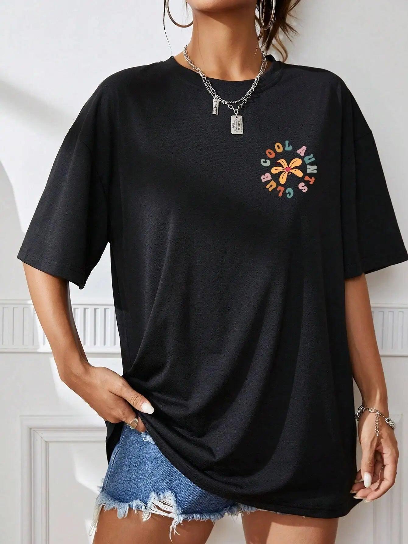 cool aunts club retro t-shirt - basil boutique