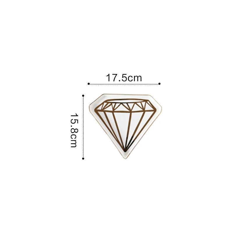 diamond trinket dishes - basil boutique
