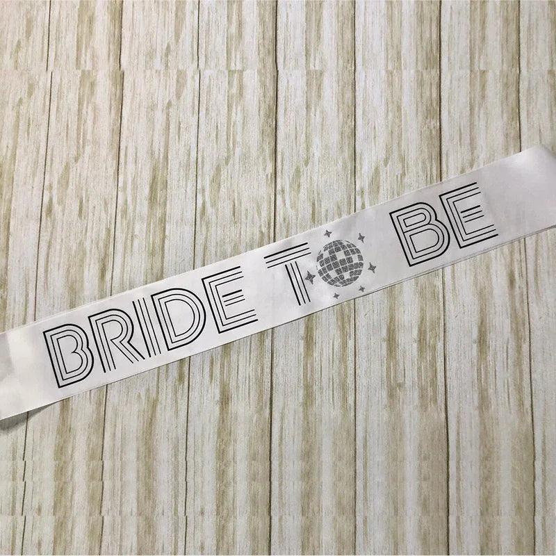 disco bridal party sashes - basil boutique