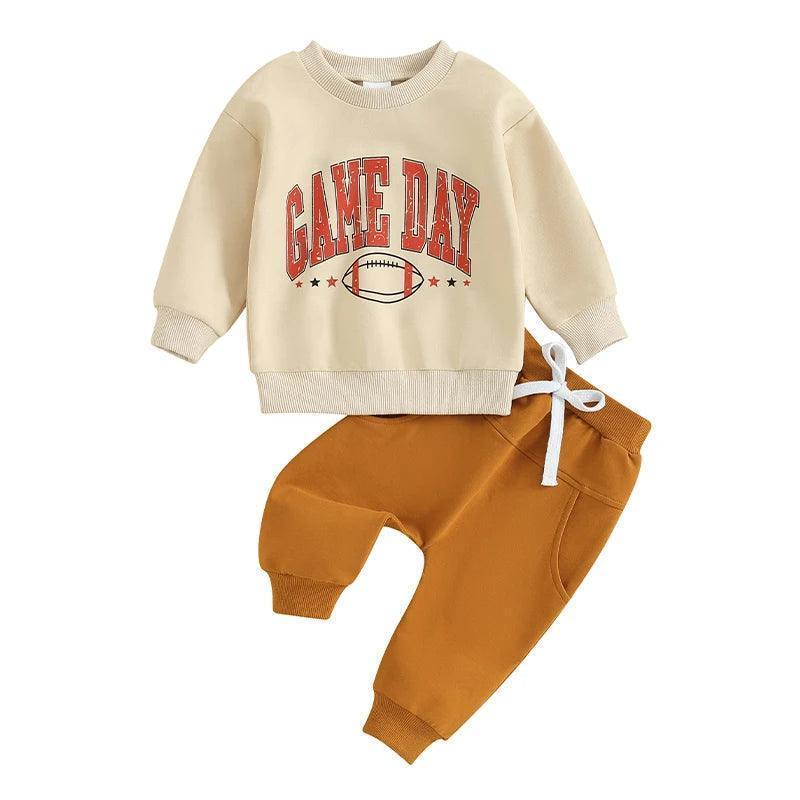 game day vintage kids outfit - basil boutique