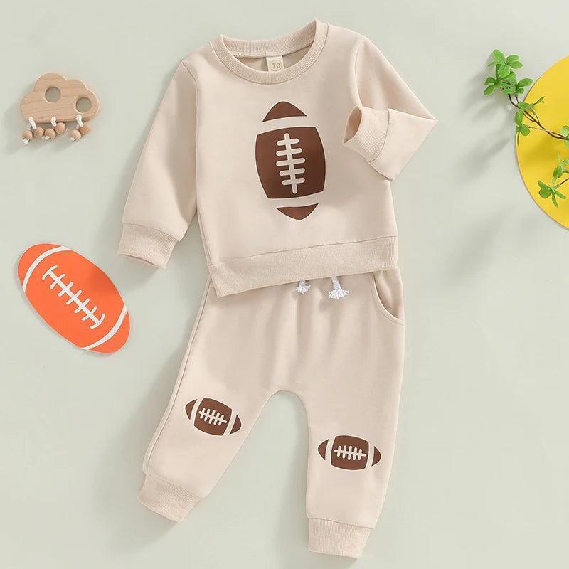 hut, hut, hike kids outfit - basil boutique